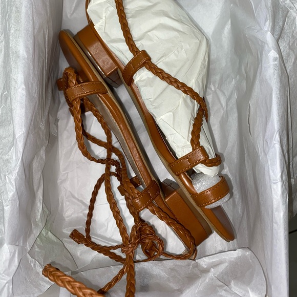 VILLA ROUGE Maclaran Wrap Sandals - Cognac - Picture 3 of 4